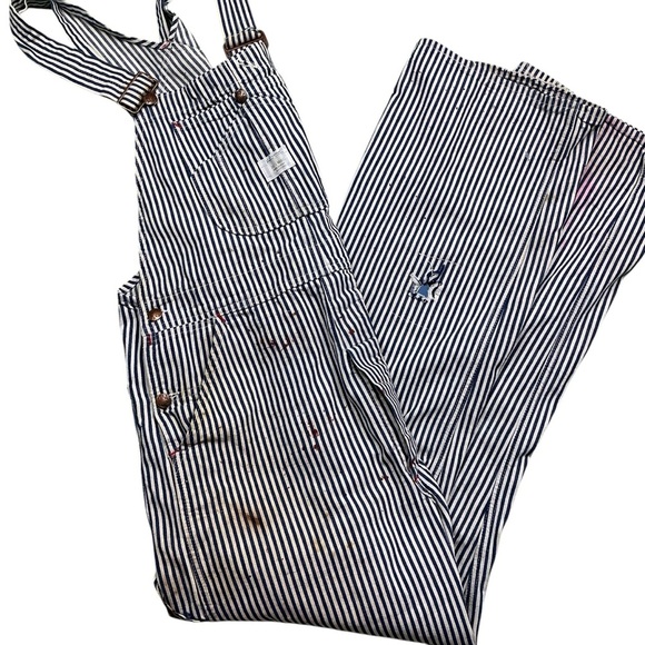 Vintage Big Mac Hickory stripe 1960/70s bib overalls